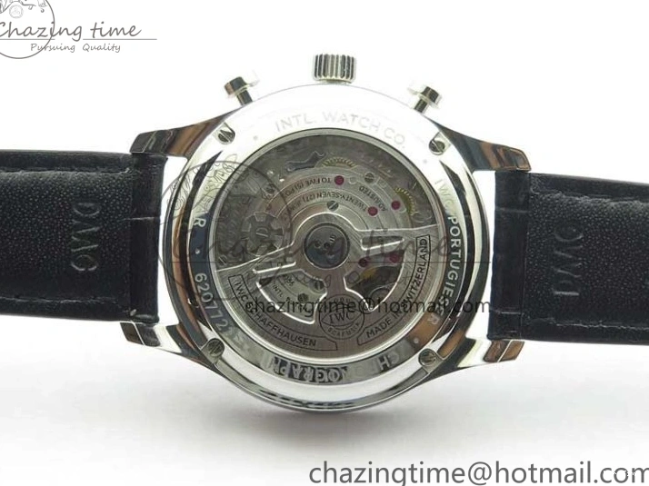 MIROTIME 0520 Elegant Portuguese IW371615 ZF 1:1 Best Edition SS Green Dial on Black Leather Strap A96355 V 7081